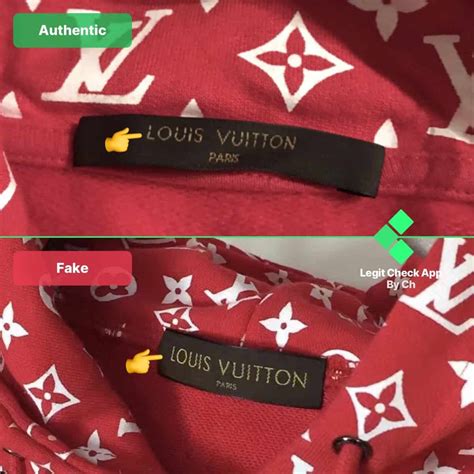 how to spot fake louis vuitton supreme tee|louis vuitton false product id.